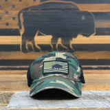 Buffalo Flag Low Profile Unstructured Hats