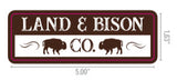 Land & Bison Proud Supporter Stickers