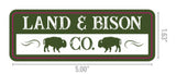 Land & Bison Proud Supporter Stickers