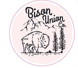 1950's Bison Union Mountain Sticker