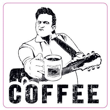 Johnny Coffee Sticker