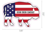 Stars & Stripes Buffalo Sticker