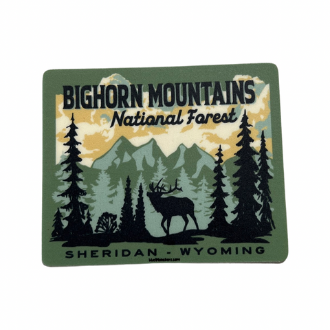 Bighorn Mtns. Elk Sticker