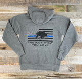 Respect Blue Line Hoodies