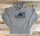 Respect Blue Line Hoodies