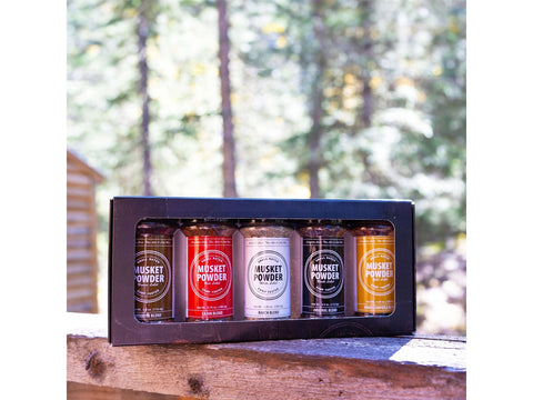 5 Pack of Musket Powder Seasonings (4 oz.)