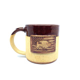 16 oz. Handmade Bison Flag Mugs