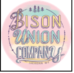 Bison Union Water Colors Sticker