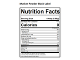 black label nutritional panel