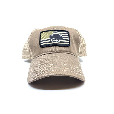 Unstructured Buffalo Flag Hat