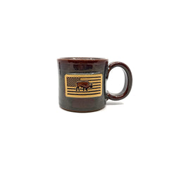 12 oz Handcrafted Buffalo Flag Mugs