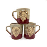 13 oz Handmade Buffalo Head Mugs