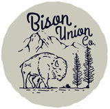 1950's Bison Union Mountain Sticker