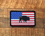 Buffalo Freedom Patch - in tactical subdued or full color RWB