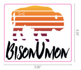Bison Sunset Sticker