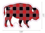 Buffalo Plaid Sticker