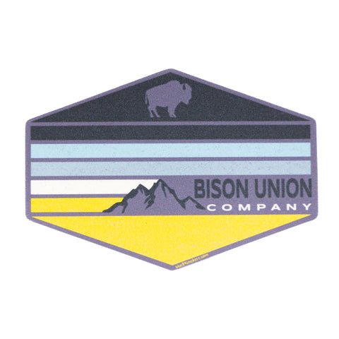 Blue And Gold Mountains Sticker
