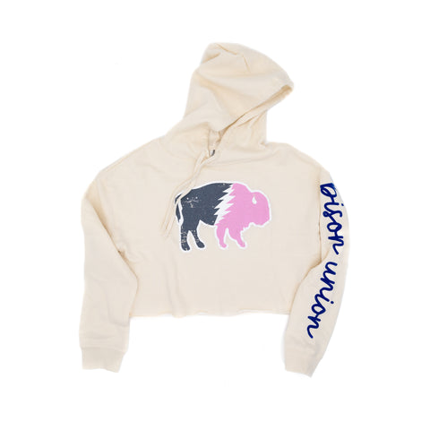 Thunder Buffalo Crop Hoodie