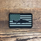 Fish Freedom Patch - in tactical subdued or full color RWB