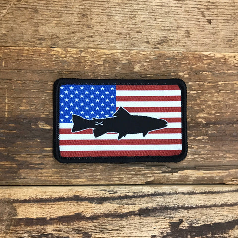Fish Freedom Patch - in tactical subdued or full color RWB