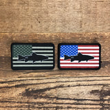 Fish Freedom Patch - in tactical subdued or full color RWB