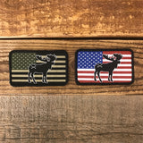Moose Freedom Patch - in tactical subdued or full color RWB