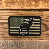 Moose Freedom Patch - in tactical subdued or full color RWB