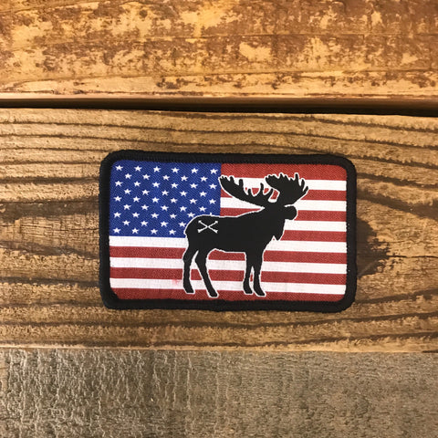 Moose Freedom Patch - in tactical subdued or full color RWB