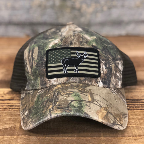 Realtree Camo Flag Hats – Bison Union