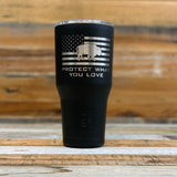 Protect What You Love Bison Union Logo Tumbler