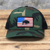 Buffalo Flag Trucker Snapback Hats