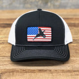 Pheasant Flag Trucker Snapback Hats