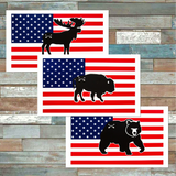 American Flag Stickers - Large