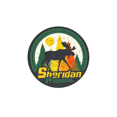 Sheridan Wy Moose Sticker