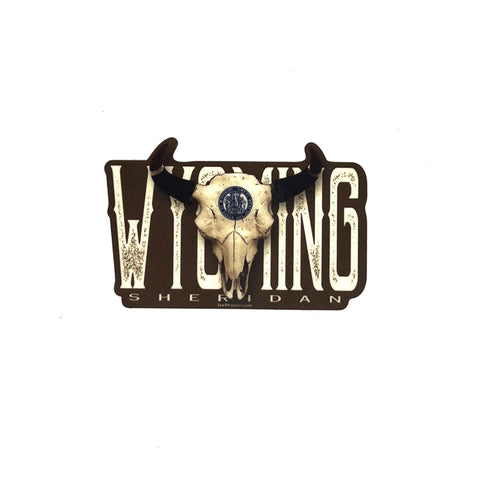 Sheridan Wy Skull Magnet