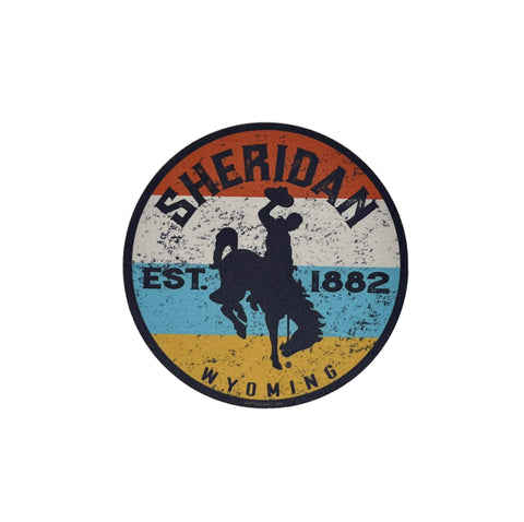 Old School Sheridan Bronco Magnet/Sticker