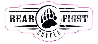 Bear Fight Coffee Sticker