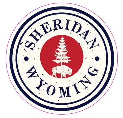 Sheridan WY Pine Tree Sticker