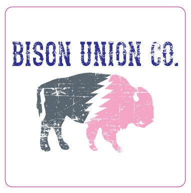 Pink Thunder Buffalo Sticker