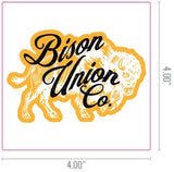 Bison Gold Sticker