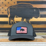 Buffalo Flag Trucker Snapback Hats