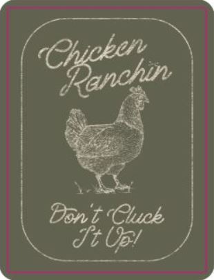 Don't Cluck It Up Sticker