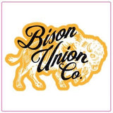 Bison Gold Sticker
