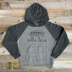Kid's Mountain Bison Hoodie