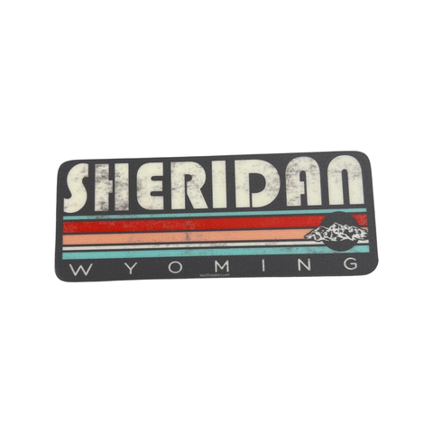 Sheridan Wyoming Stripes Sticker