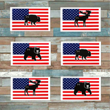 American Flag Stickers - Small